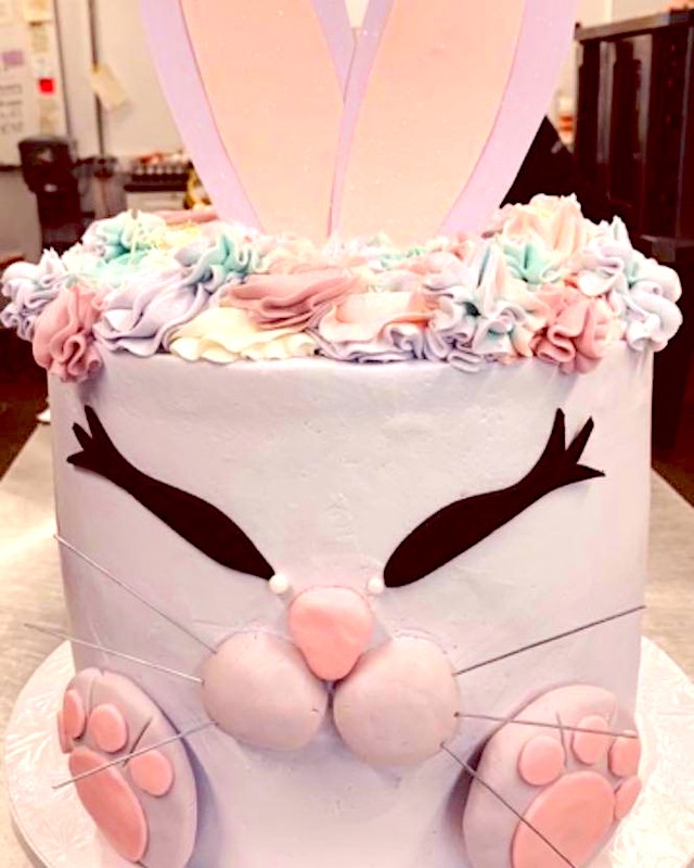 my petite sweet easter bunny cake